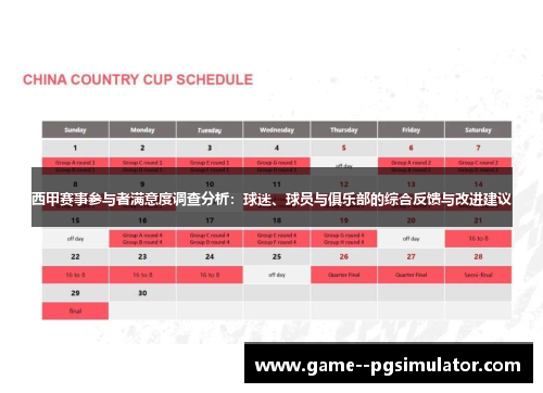 西甲赛事参与者满意度调查分析:球迷、球员与俱乐部的综合反馈与改进建议 西甲赛事参与者满意度调查分析:球迷、球员与俱乐部的综合反馈与改进建议